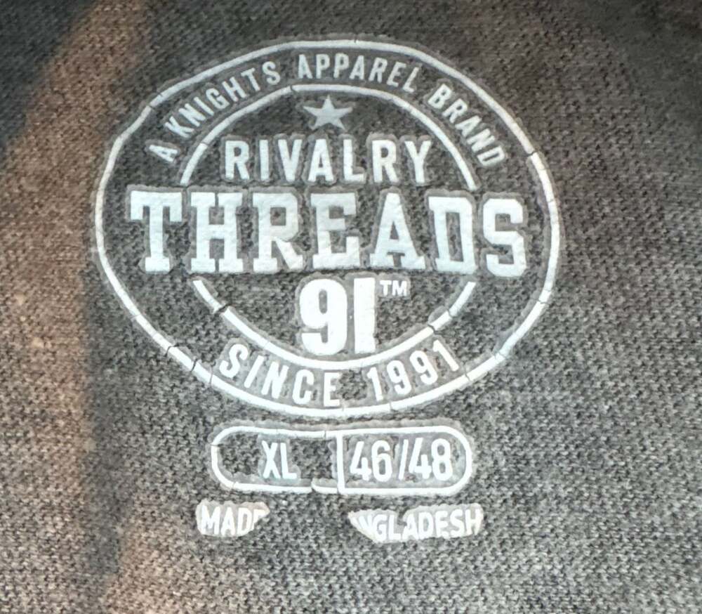 Alabama Crimson Tide T Shirt XL Gray Roll Tide Rivalry Threads NCAA College - Picture 7 of 7